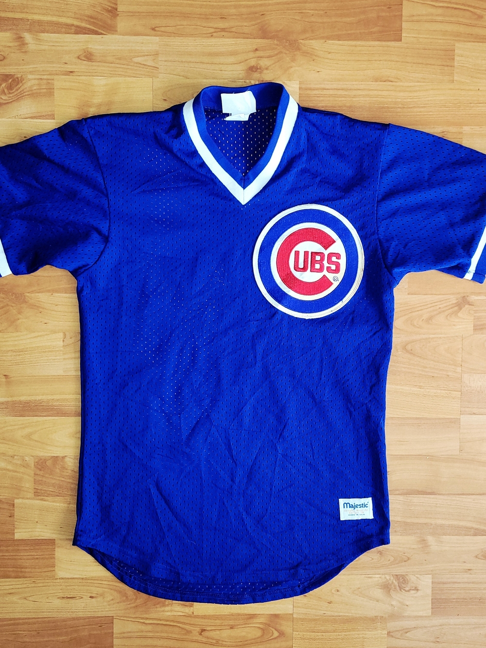 Vintage Chicago Cubs Majestic Royal Blue Jersey MLB, Made In USA, Medium Tall